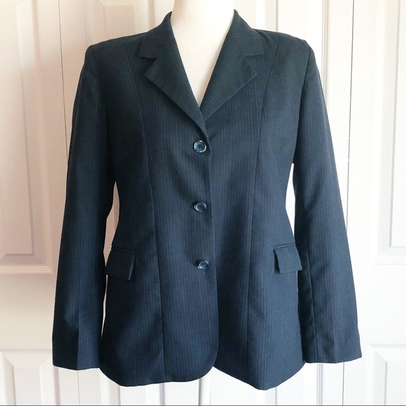 Grand Meister Jackets & Blazers - Vintage Comfort Riders by Grand Meister Navy Stripe Jacket